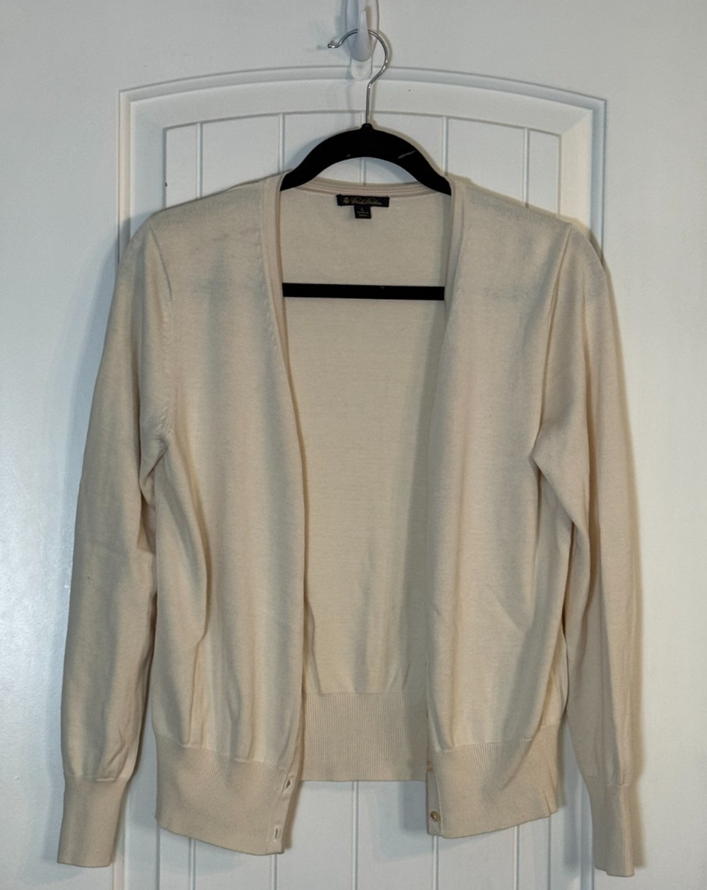 Brooks Brothers Silk Cardigan Sweater Set Large Country Club Old Money Preppy